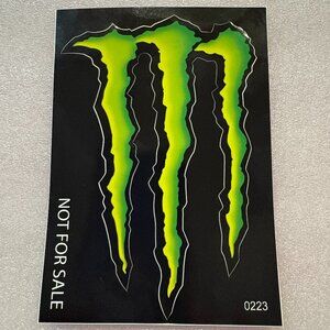 MONSTER Energy Drink DECAL Logo Sticker Controversy Green Black 5 X 3 NEW